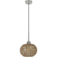 CAL Lighting & Accessories FX-3783-1 Medan Pendant Brushed Steel