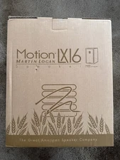 MartinLogan Motion LX16 Bookshelf Speaker High Gloss Black Brand New Open Box