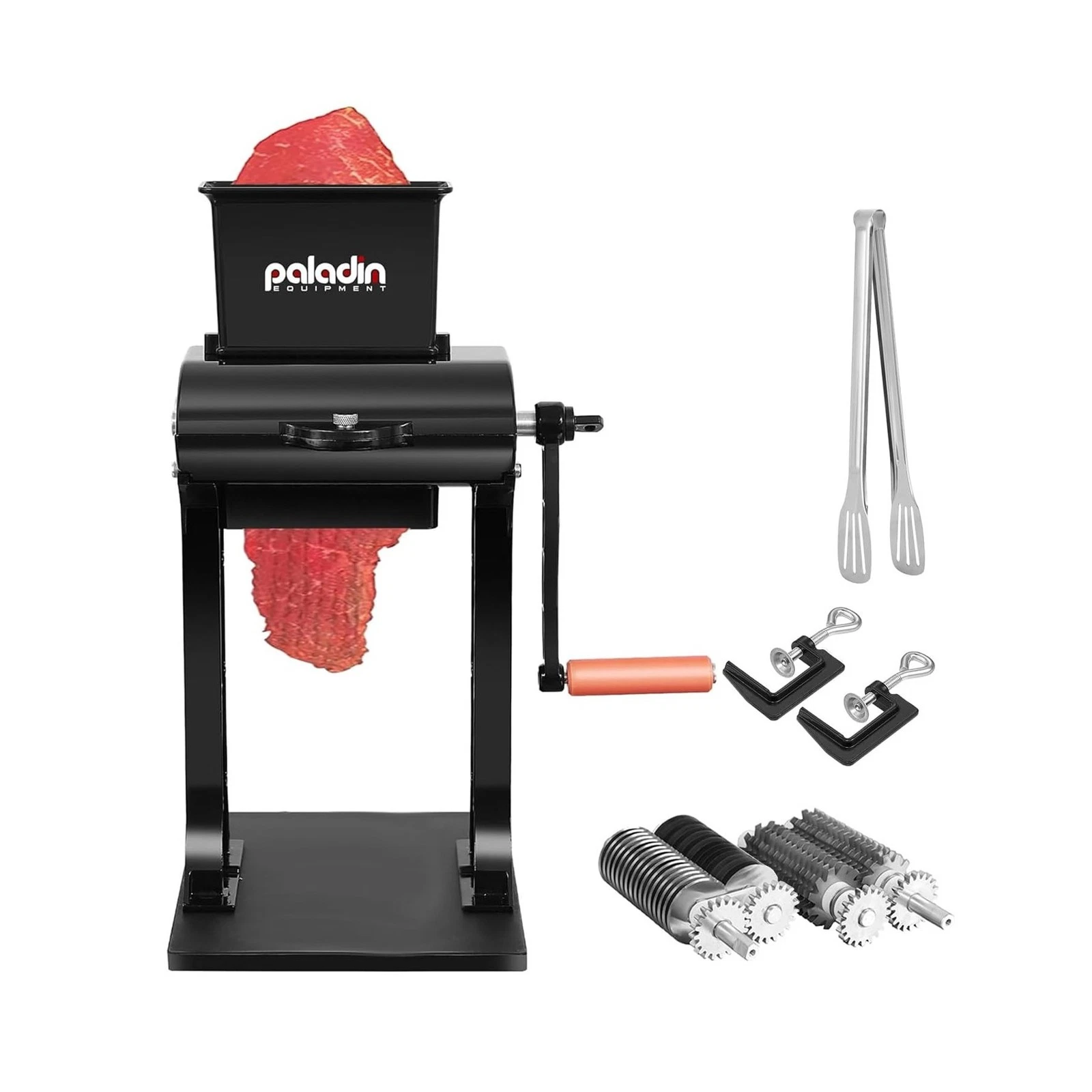 Paladin Equipment Meat Tenderizer Tool Manual Machine beef Jerky Slicer, 2-in...