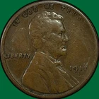 1911-S Lincoln Wheat Cent Choice Very Fine VF+ Coin #40296