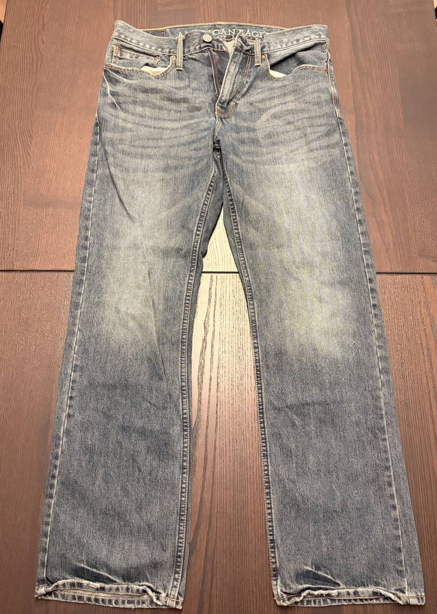 ポケット American Eagle Relaxed Straight 31x32 Mens Jeans 100% Cotton | eBay