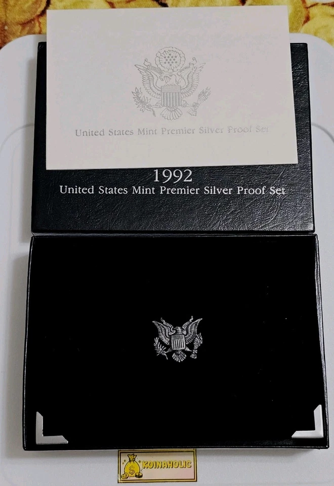 1992-1998 S Premier SILVER PROOF Sets 90% Silver All 7 Sets, COA/OGP,  Fast Ship - Image 3 of 4