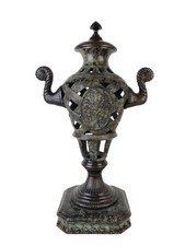 Maitland-Smith ? Bronze Colored Decorative Urn 21" Tall Very Heavy
