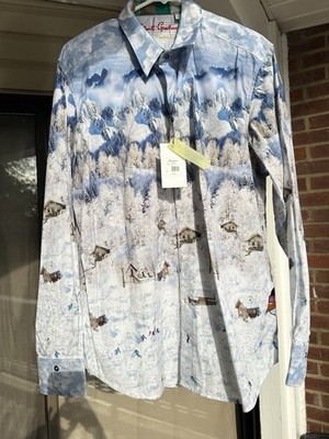 Robert Graham Limited Edition-VALHALLA men shirt size  Large
