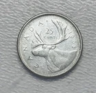 1963 - Canada 25 Cents/Quarter - 0.800 Silver Coin