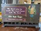 RARE VINTAGE 1950'S OLD STYLE LAGER BEER CIGARETTE Pack BACK BAR DISPLAY SIGN