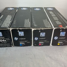 New Genuine HP 304A Toner Cartridge Set CC530A CC531A CC532A CC533A