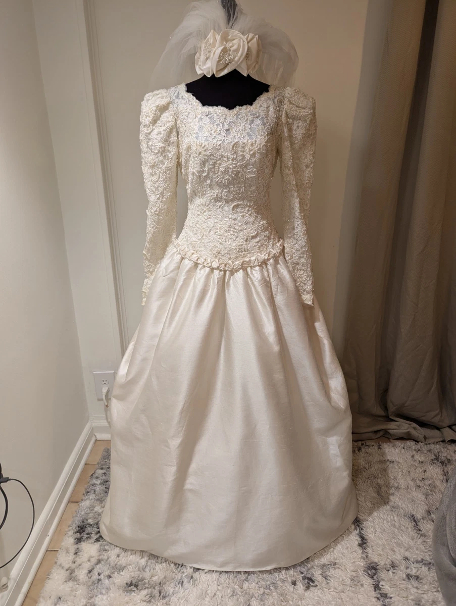 Long Sleeve 100% Silk Wedding Dresses for sale | eBay