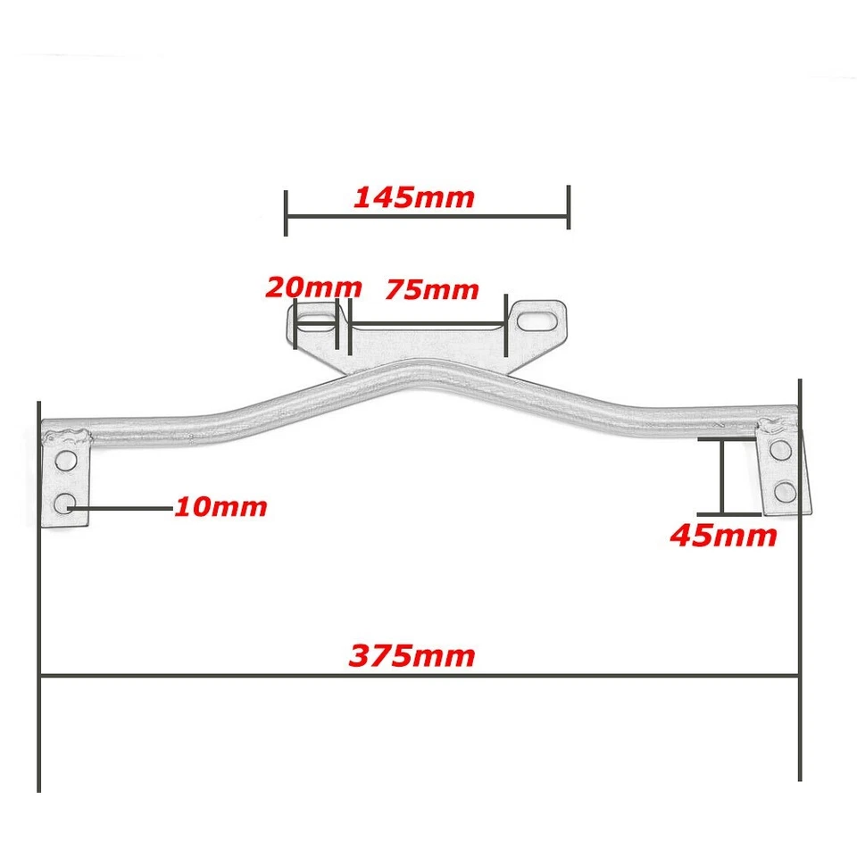 For Harley Honda Motorcycle Driving Spot Fog Light Bar W/ Bracket Turn Signal - Image 3 of 4