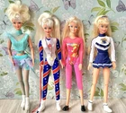 Barbie Doll Lot Of 4 Vintage 1990s Assorted Blonde Articulated Original Clothes