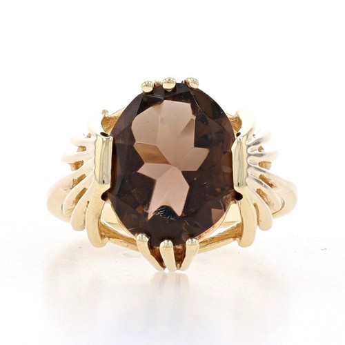 Anello da cocktail vintage da donna con topazio e cristallo