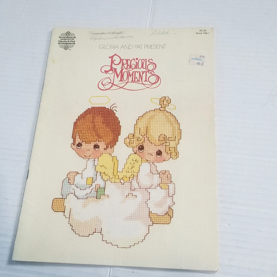 Precious Moments Cross Stitch Pattern Books Vintage 80s Lot 5 Gloria & Pat - Image 2 of 4