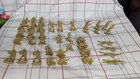 MARX Battleground Playset 38 Authentic Marines Flat Tan  toy soldiers 1960's