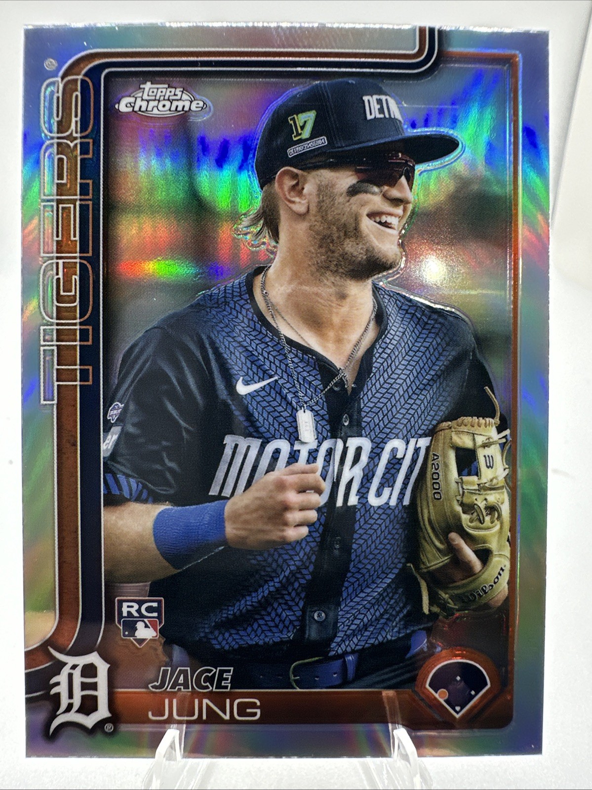 2025 Topps Chrome Jace Jung RC #225 Image Variation Refractor