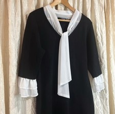 New Nordstrom Nina Leonard Black KnitDress Size Large