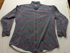 Vintage Woolrich Aztec Button Up Down Long Sleeve Southwest Shirt XL