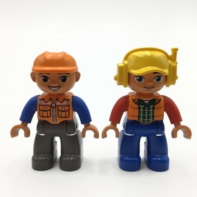 LEGO DUPLO 10812 Truck & Tracked Excavator Construction Set Oval Eyes Figures