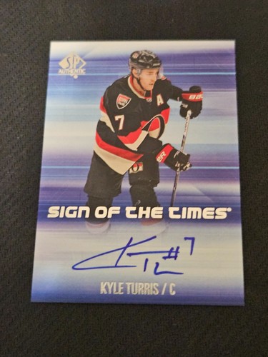 2015-16 UD SP AUTHENTIC KYLE TURRIS SOTT-KT SIGN TIMES AUTO AUTOGRAPH