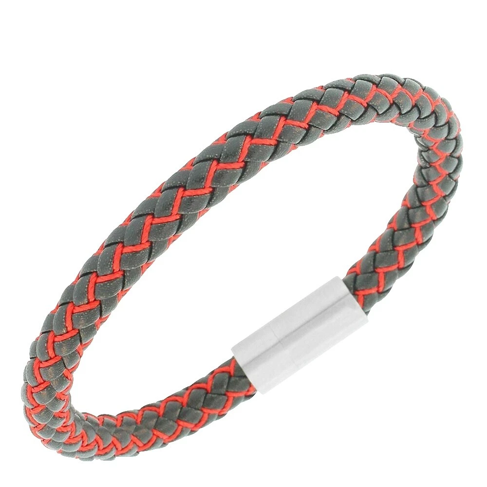 Joyería de Acero Inoxidable de imitación de cuero para hombres