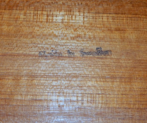 Set 4 vassoi tavolo TV treppiede teak Nils Trautner danese moderno metà secolo - Foto 8 di 9