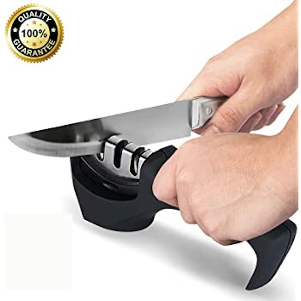Aiguiseur de couteaux manuel pour réparer les lames émoussées en inox