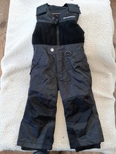 WEATHERPROOF GREY BLACK BIB SNOWPANTS SZ 2T