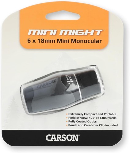 Lightweight 6x18mm MiniMight Monocular with Clip for Hiking and Birdwatching - Picture 11 of 12