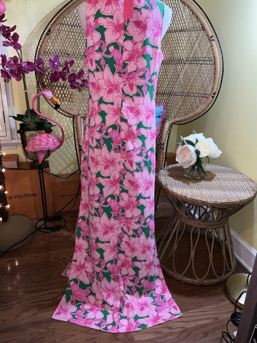 Lilly Pulitzer NWT Elliotta Maxi Shift Hibis Kiss $328 Size 8 - Picture 8 of 24