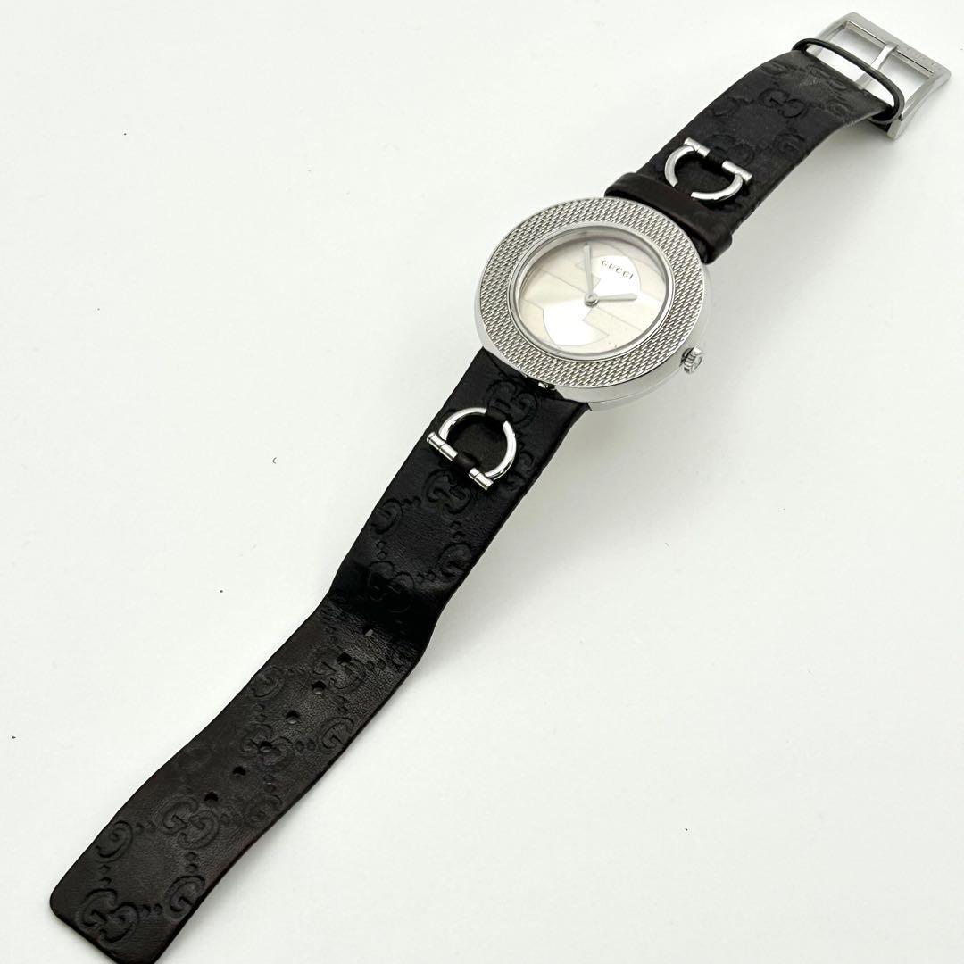 Rare/Gucci Gucci Watch Shima Leather U Play Abby 129.4