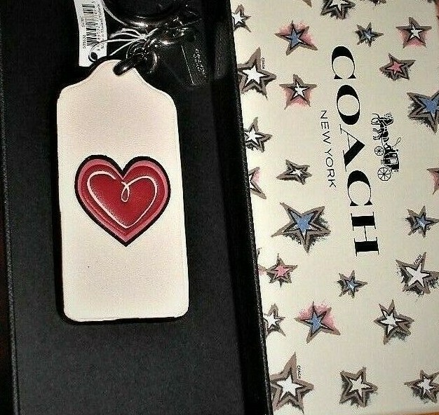 キーホルダー・キーリング Coach l Heart Keyring - Coach - Leather - Multi s-l400.jpg