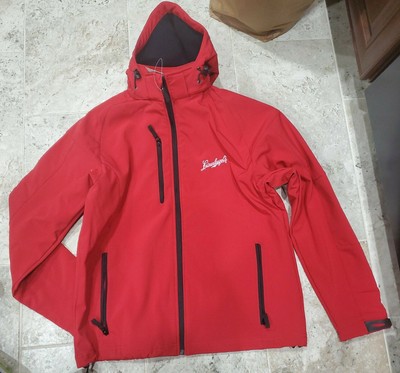 NEW WITH TAGS RARE LEINENKUGELS RED SOFTSHELL JACKET BY CLIQUE MEN'S SIZE LARGE 