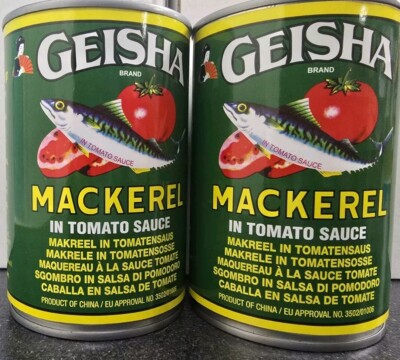 Geisha Mackerel In Tomato Sauce 425g Pack Of 2 | eBay UK