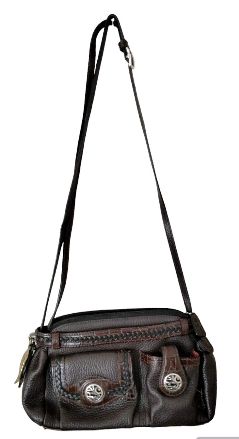 Vintage Brighton Brown Leather Shoulderbag Bag/Purse