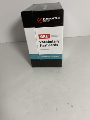 Manhattan Prep GRE Vocabulary Flash Cards 3rd Edition | eBay