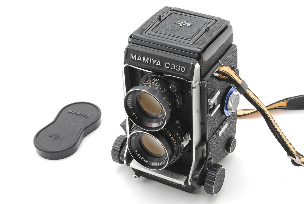 N MINT+〗MAMIYA C330 F PRO + Sekor DS 105mm F/3.5 Blue Dot MF Lens