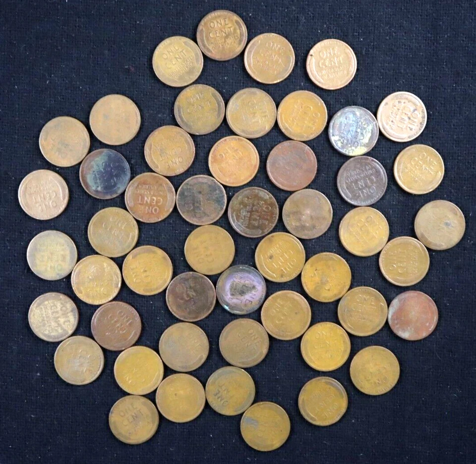 Lot of 201-Lincoln Wheat Cents (1919 + 1919-S + 1920 + 1925)-Nicely Circ 4 Rolls - Image 3 of 4