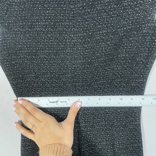 LK Bennett Dress Women 2 Black Speckled Wool Sheath Mira Ruched Career Capsule - Picture 5 of 10
