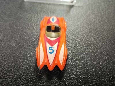 Vintage Hot Wheels 5 Second Wind Orange Racer Car 1976 1:64 Toy