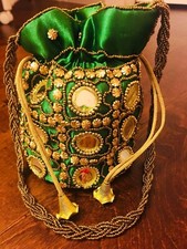 Handmade Rare Women girls Indian Traditional 4 Potli Bag For Wedding Party gift