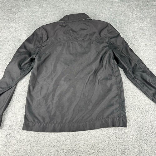 Quiksilver Herren Medium schwarz Windbreaker durchgehender Reißverschluss Langarm Y2K Sport - Bild 13 von 13