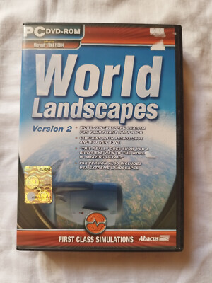 PC COMPUTER WORLD LANDSCAPES VERSION 2 FLIGHT SIMULATOR 2002 2004 X FS MICROSOFT