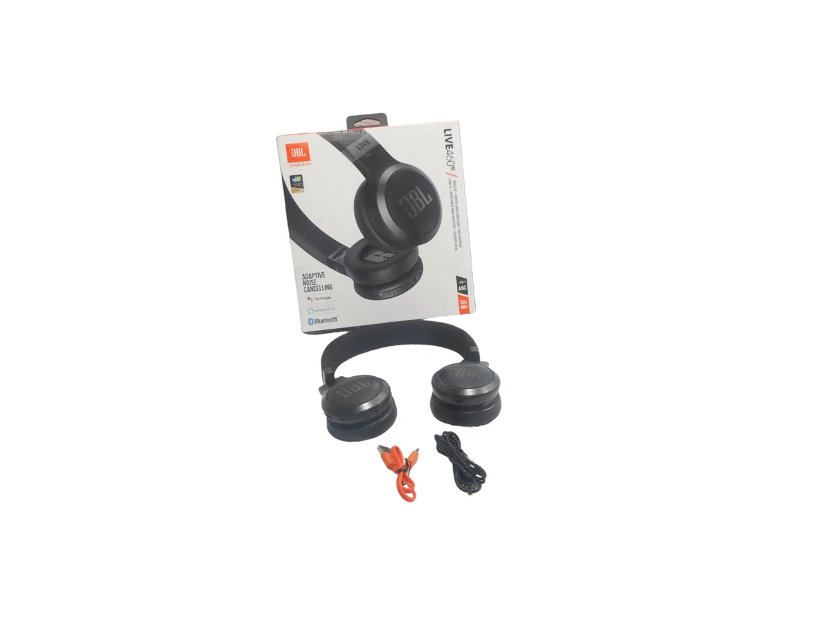 JBL Live 460NC - Wireless On-Ear Noise Cancelling Headphones - Black