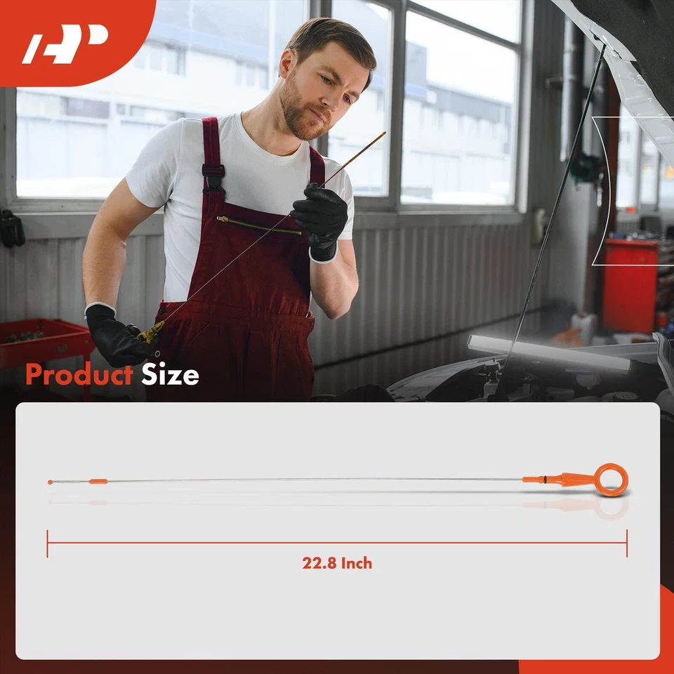 Varilla de medición de aceite de motor A-Premium para VW Golf 2006-2006 Audi A3 2008-2008 L4 1,6 L Foto 3 de 4