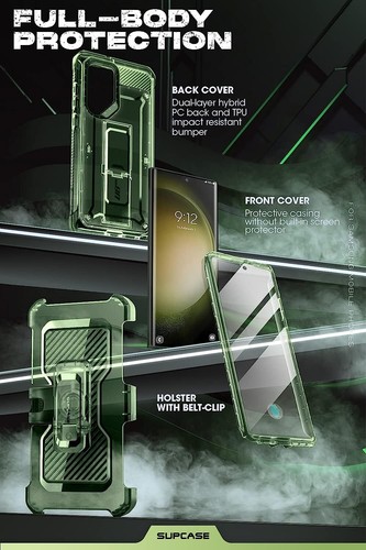 For Samsung Galaxy S23Ultra 5G, SUPCASE Multi-layered Case +2 Front Frame Cover - Picture 38 of 40