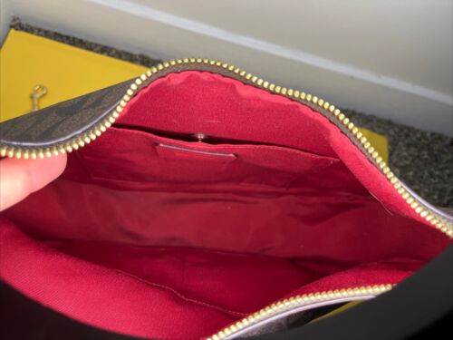 Coach Brown & Red Leather New York Purse, Handbag w/ Matching Wallet, Nice! 🔥 - Picture 9 of 11