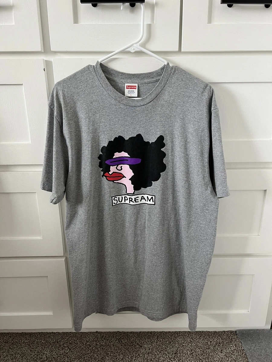 Supreme Gonz T Shirt FW17 Heather Grey Mark Gonzales Head Supream