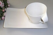 Villeroy & Boch NEWWAVE New Wave Milchkaffeetasse +Partyplatte 0,4l V&B NEU mehr