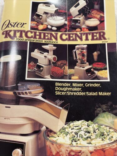 Vtg Oster Kitchen Center Cookbook Instructions Booklet 1984 Printing Complete - Picture 3 of 16