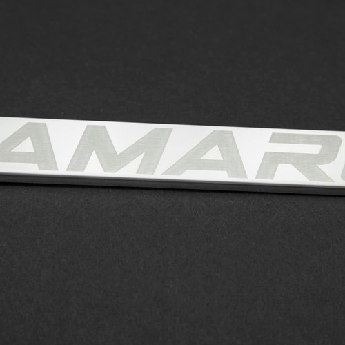 One Camaro Laser Engraved Stainless Steel License Plate Frame Chrome Screw Cap - Picture 3 of 12
