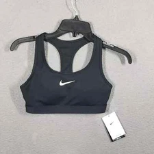Nike Swoosh Sports Bra, Non-padded, Dri-Fit, Black, Brand new w/tags